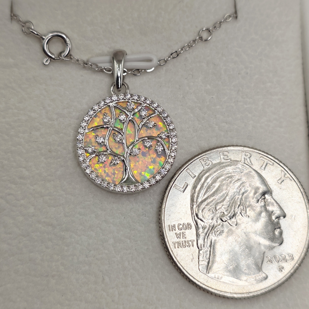 🌳 Silver S925 Tree of Life with Moissanite Gemstones ✨ - Picture 4 of 6